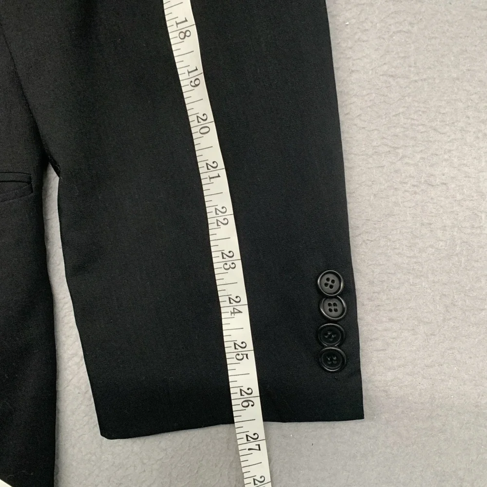 VTG Hugo Boss Einstein Sigma Wool Blazer Jacket 3-Button‎ Black Men 46L USA Made